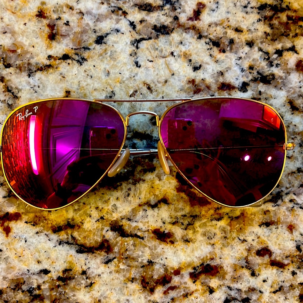 Rayban Aviator Polarized Sunglasses 55mm